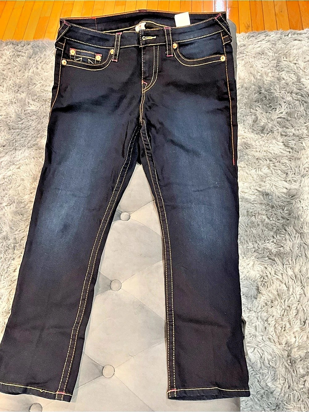 True Religion Billy Super T Skinny Jeans in Black